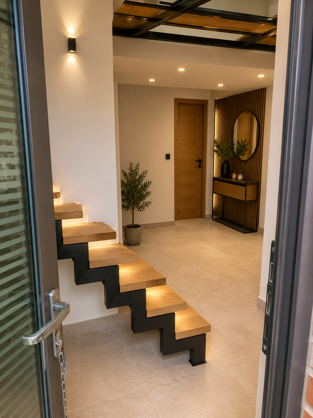 Interior moderno tras una reforma integral de vivienda en Las Rozas de Madrid